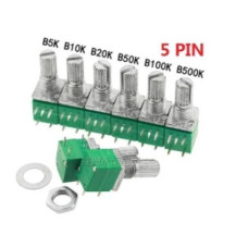 Резистор переменный RV097NS B10kOm (B103) 5pin