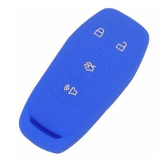 Чехол для Ford 4кн MKC MKX MKZ Edge Escape Focus (силиконовый) Blue Чехол для Ford 4кн MKC MKX MKZ Edge Escape Focus (силиконовый) Blue