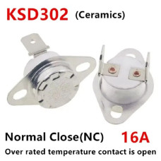 Термопредохранитель (термостат) KSD302 ( 40 °C ) 250V 16A Термопредохранитель (термостат) KSD302 ( 40 °C ) 250V 16A
