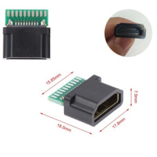 Гнездо HDMI 19pin на плате
