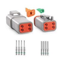 Разъем герметичный авто  4pin DT04-4P/DT06-4S