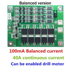 Контроллер заряда Li-ion аккумулятора BMS 4S 40A 14,8V Контроллер заряда Li-ion аккумулятора BMS 4S 40A 14,8V