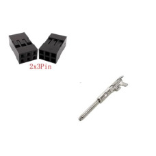 Штекер JST SM Dupont 2,54 мм 2x3 pin Штекер JST SM Dupont 2,54 мм 2x3 pin