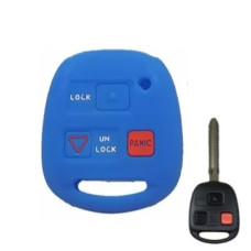 Чехол для Toyota/ Lexus 3кн ES GS LS IS RX SC LX RX400h (силиконовый) Blue Чехол для Toyota/ Lexus 3кн ES GS LS IS RX SC LX RX400h (силиконовый) Blue