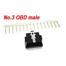 Штекер OBD-2 авто J1962F монтажное 16 pin №3 Штекер OBD-2 авто J1962F монтажное 16 pin №3