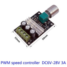 Регулятор скорости двигателя DC 3A (6~28V) 80W Регулятор скорости двигателя DC 3A (6~28V) 80W