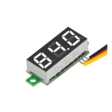 Вольтметр mini 0.28" без корпуса 3pin 0-100VDC белый Вольтметр mini 0.28" без корпуса 3pin 0-100VDC белый