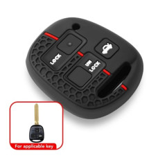 Чехол для Toyota/ Lexus 3кн ES GS LS IS RX SC LX RX400h (силиконовый) черный / красный Чехол для Toyota/ Lexus 3кн ES GS LS IS RX SC LX RX400h (силиконовый) черный / красный
