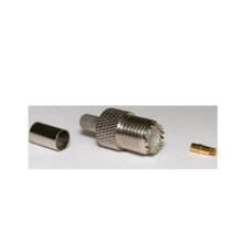 Гнездо mini UHF на кабель RG-58  ( MUHF-002 ) ( под обжим )