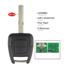 Ключ Opel 2 кнопки ( жало HU43 ) 433mhz