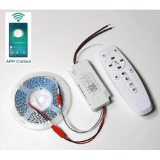 Светодиодная лента 7MM-180D 5B9CX2 2835 3m + пульт ДУ + APP Control 2.4G Светодиодная лента 7MM-180D 5B9CX2 2835 3m + пульт ДУ + APP Control 2.4G