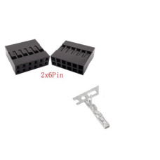 Гнездо JST SM Dupont 2,54 мм 2x6 pin