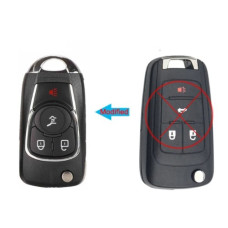Корпус ключа Opel 4 кнопки ( жало HU100 ) ( батарейка на плате ) SKU214 Корпус ключа Opel 4 кнопки ( жало HU100 ) ( батарейка на плате ) SKU214