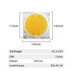 Светодиод 10W белый холодный 220VAC 6000-6500K ( JL-AC1919 ) Светодиод 10W белый холодный 220VAC 6000-6500K ( JL-AC1919 )