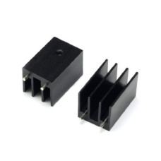 Радиатор ребристый 16x16x25мм BLACK ledcooler