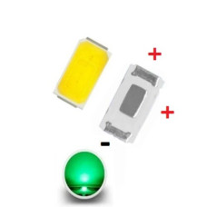 Светодиод зеленый smd 3-3,2V 517-520nm 900-1000mcd Светодиод зеленый smd 3-3,2V 517-520nm 900-1000mcd