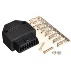 Гнездо OBD-2  авто J1962F на кабель 16 pin