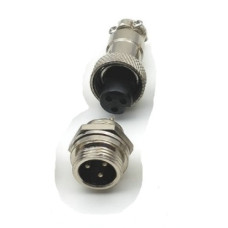 Комплект GX12-3 pin металл