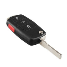 Корпус ключа VW VOLKSWAGEN 3 кнопки + паника ( батарейка на корпусе CR2032 )