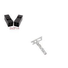 Гнездо JST SM Dupont 2,54 мм 2x2 pin