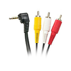 Шнур штекер 2,5мм 4pin - 3 штекера RCA 1,8 м угловой Шнур штекер 2,5мм 4pin - 3 штекера RCA 1,8 м угловой