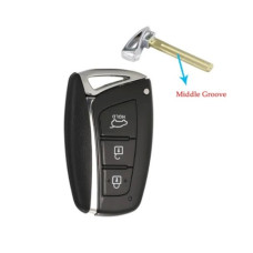 Корпус ключа Hyundai 3 кнопки Santa Fe ( жало Middle Croove )