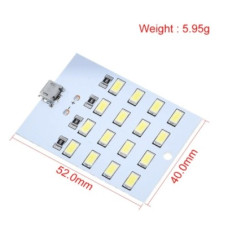 Светодиодный модуль Micro USB 430mA ~ 470mA ( 52x40mm ) Светодиодный модуль Micro USB 430mA ~ 470mA ( 52x40mm )