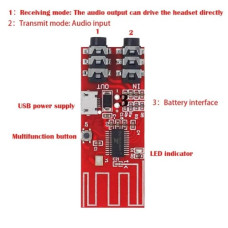 Беспроводной модуль Bluetooth 5,0 аудио передатчик приемник RED