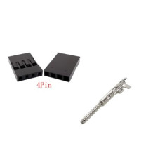Штекер JST SM Dupont 2,54 мм 4 pin Штекер JST SM Dupont 2,54 мм 4 pin