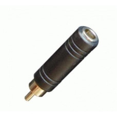 Переходник шт RCA - гн 6,3мм мет Bespeco AD60