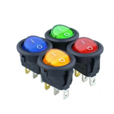 Переключатель 12V 3pin 2положения (с подсветкой) KCD1-8 KCD1-2 Переключатель 12V 3pin 2положения (с подсветкой) KCD1-8 KCD1-2