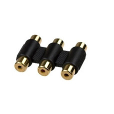 Переходник гнездо 3 RCA - гнездо 3 RCA Переходник гнездо 3 RCA - гнездо 3 RCA