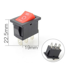 Переключатель 220V 3pin 3положения (без подсветки) KCD1-2