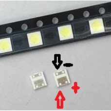 Светодиод LED подсветки TV 3.0-3.6V 1W ( 2835 ) 100 Lm 350mA холод бел 7000-10000 K Светодиод LED подсветки TV 3.0-3.6V 1W ( 2835 ) 100 Lm 350mA холод бел 7000-10000 K