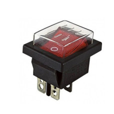 Переключатель 220V 4pin 2 пол (без подсв) водонепроницаемый YL-208-01 (SQ0703-0018)
