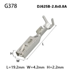 Клемма обжимная гнездо G378  ( DJ625B-2.8x0.8A )