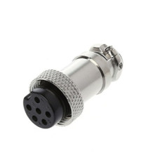 Гнездо GX16-6 pin металл на кабель