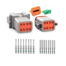 Разъем герметичный авто 8pin DT04-8P/DT06-8S Разъем герметичный авто 8pin DT04-8P/DT06-8S