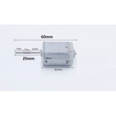 Мотор FC-280SC-20150 25мм DC 12V 11800 об./мин. с насечкой Мотор FC-280SC-20150 25мм DC 12V 11800 об./мин. с насечкой