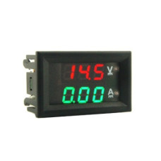 Вольтамперметр 0.56" 100VDC  3A DC (красный-зеленый)