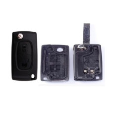Корпус ключа CITROEN / Peugeot 2 кнопки ( жало V2A ) ( батарейка на корпусе )