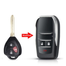 Корпус ключа TOYOTA 3 кнопки ( жало 45mm ) FT-57