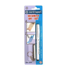 Маркер Centropen Security Uv-Pen с фонариком 1 мм белый (2699/1 / bl)