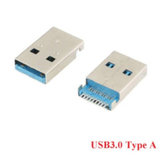 Штекер USB-A 3.0 на плату 9 pin монтажный Штекер USB-A 3.0 на плату 9 pin монтажный