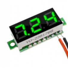 Вольтметр mini 0.28" без корпуса 2pin 4-30VDC зеленый Вольтметр mini 0.28" без корпуса 2pin 4-30VDC зеленый