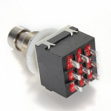 Ножной переключатель 3PDT-9PIN-STOMPBOX ( без фиксации ) Ножной переключатель 3PDT-9PIN-STOMPBOX ( без фиксации )