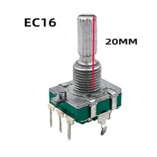 Энкодер EC16 5 Pin ( 20мм мет. гайка ) Энкодер EC16 5 Pin ( 20мм мет. гайка )
