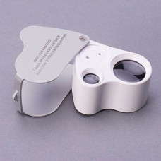 Лупа с подсветкой 30X22MM 60X12MM