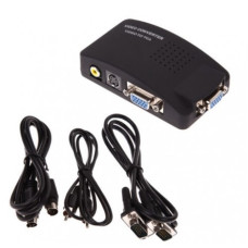 Video Converter   RCA to VGA ( черный ) полный комплет