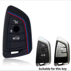 Чехол для BMW 3кн G30, G05, X5, F15 (силиконовый) Red-Blue Чехол для BMW 3кн G30, G05, X5, F15 (силиконовый) Red-Blue